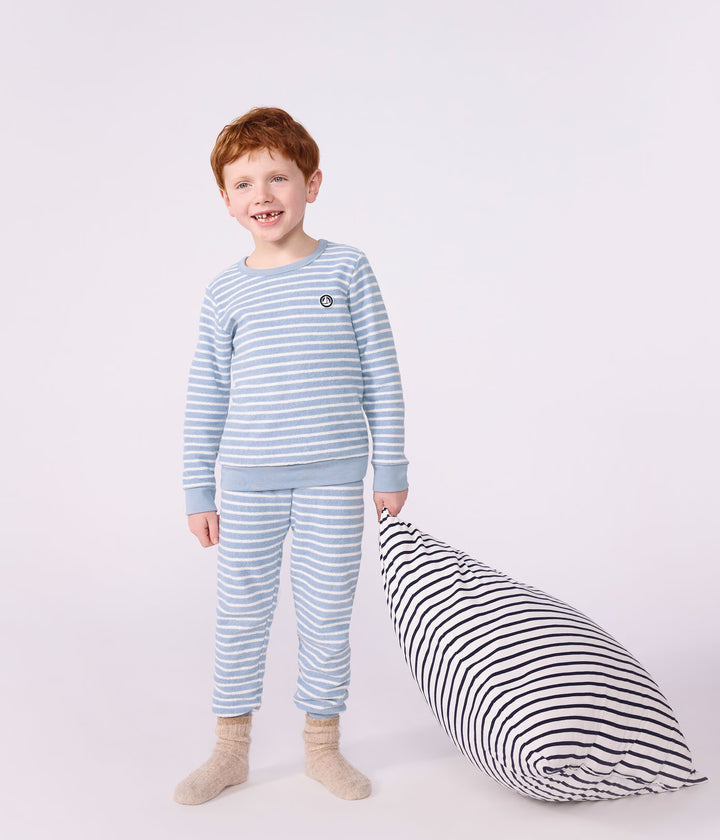 Petit Bateau - Pyjama 2-delig Polaire/Milk