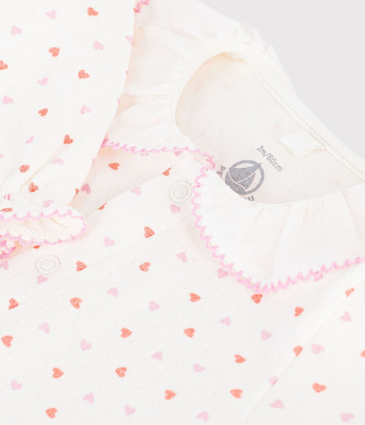 Petit Bateau - Pyjama met Voetjes Marshmallow/Multicolor Tubic