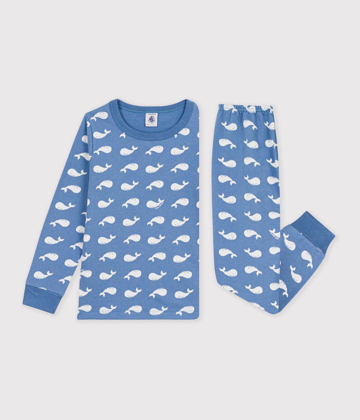 Petit Bateau - Pyjama 2-delig Outremer/Marshmallow