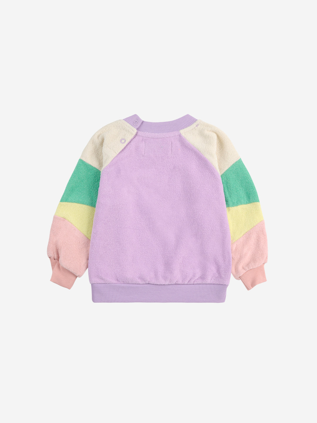 Sweater Baby Color Block Terry Lila Lavender