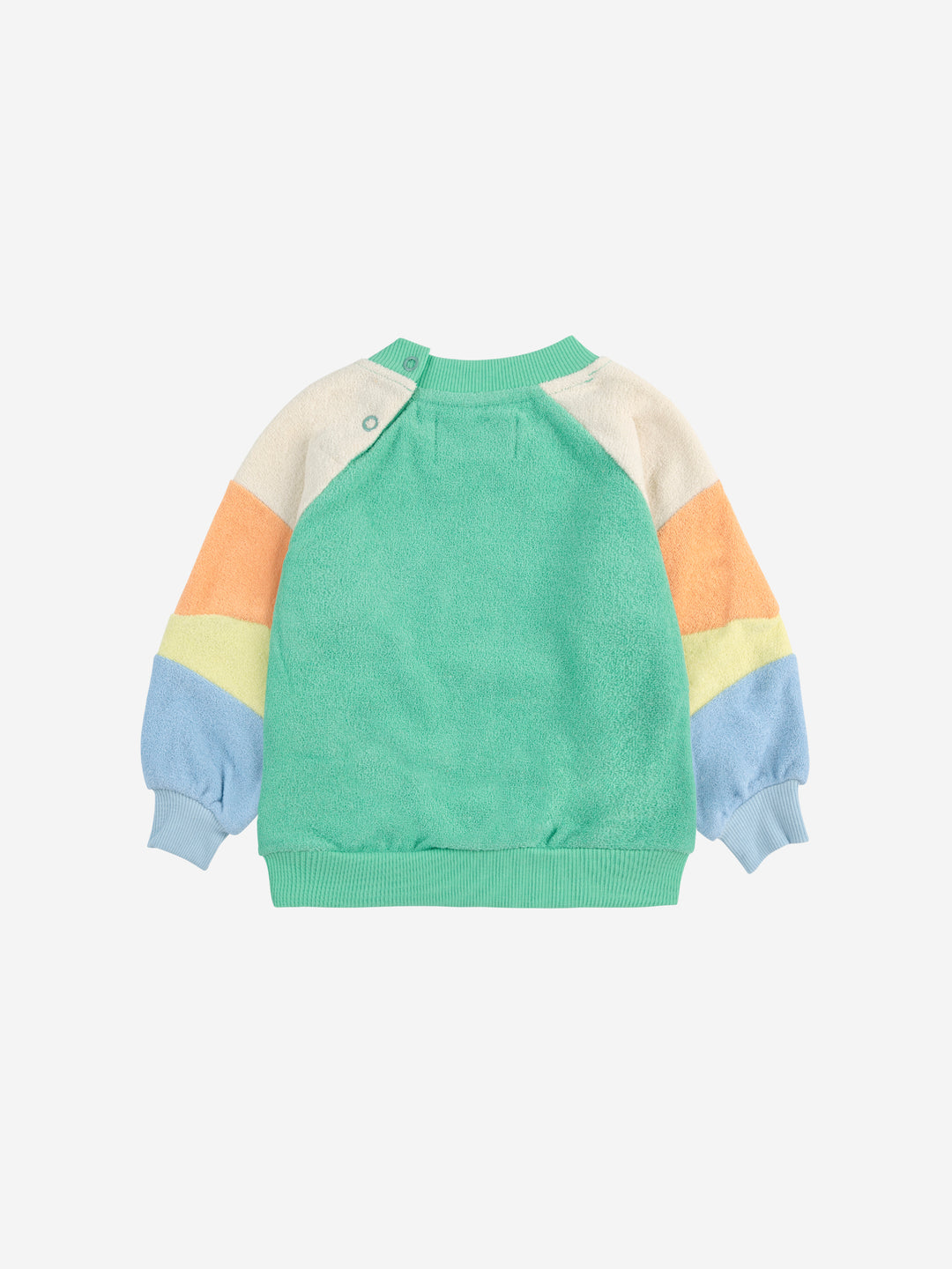 Sweater Baby Color Block Terry Light Green