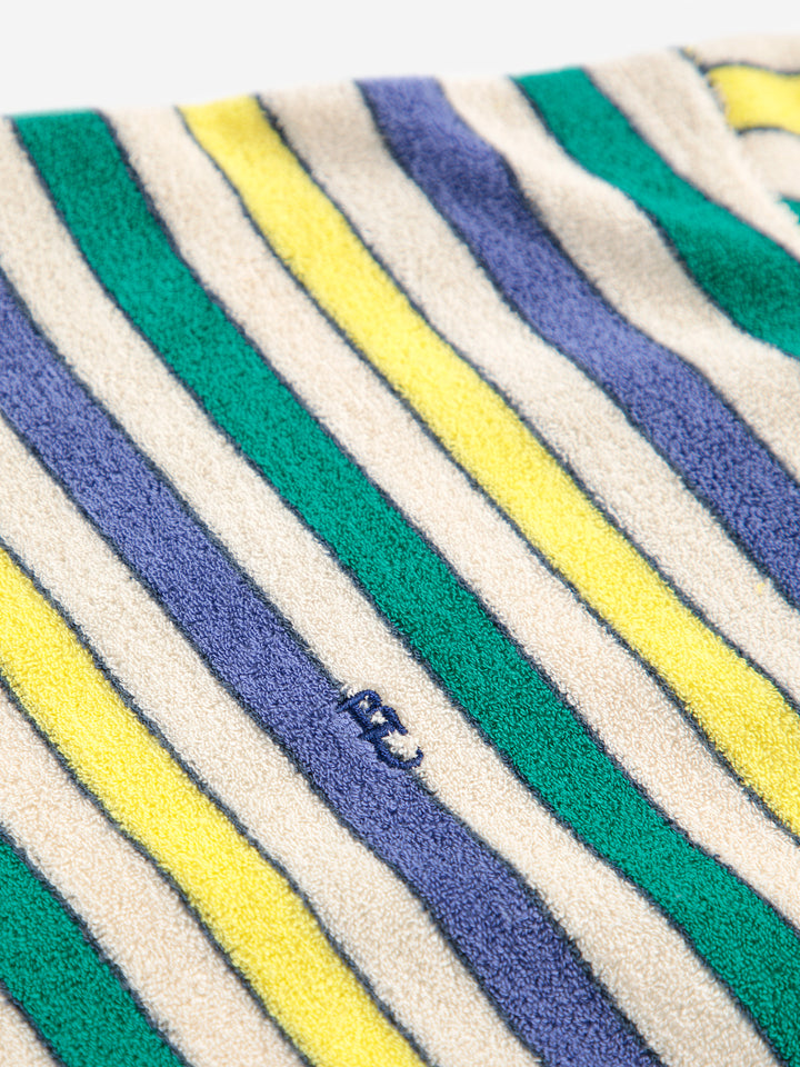 Sweater Terry Multicolor Stripes Offwhite