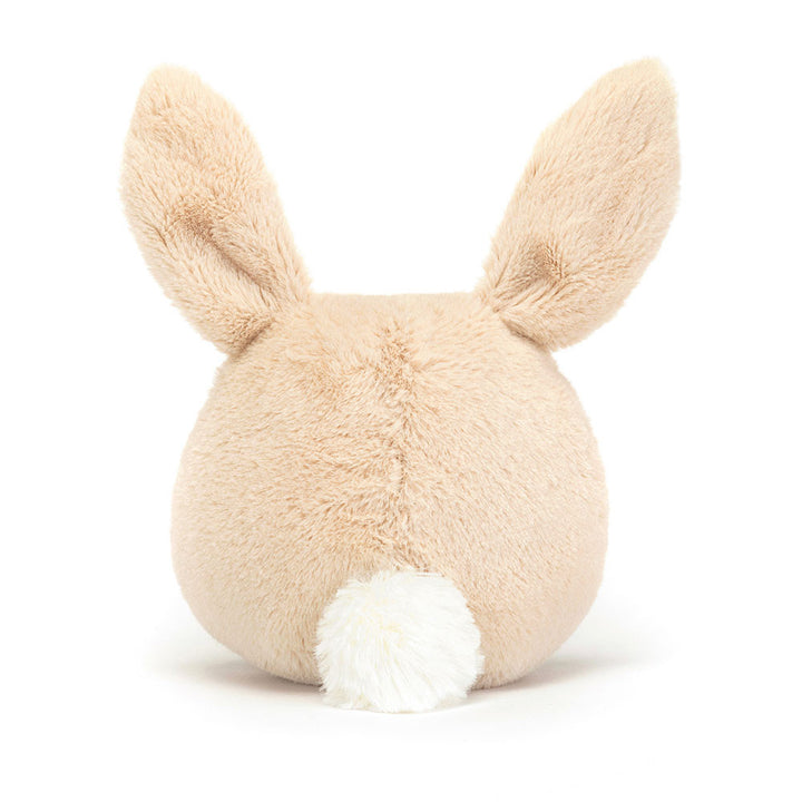 Jellycat Amuseabean Bunny knuffel, 10 cm, met zachte pluche vacht en karamelkleurige pootjes