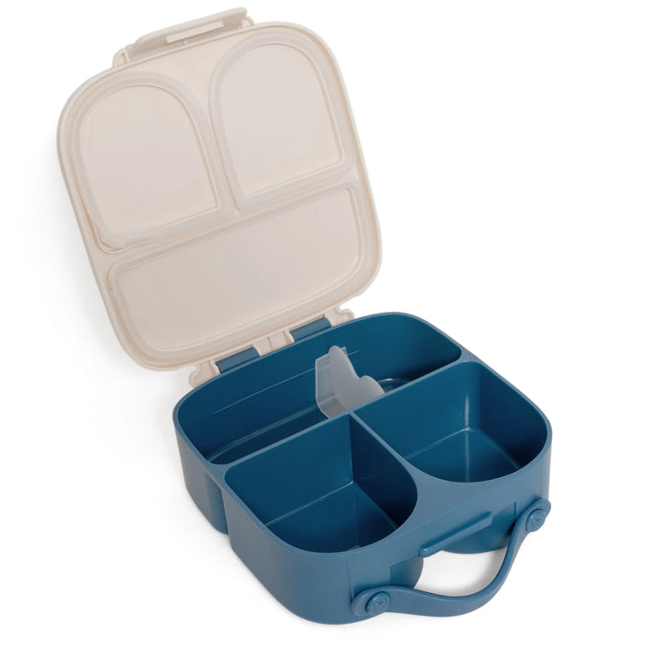 Petit Monkey lunchbox Bento Whale met walvisprint en 3 vakken