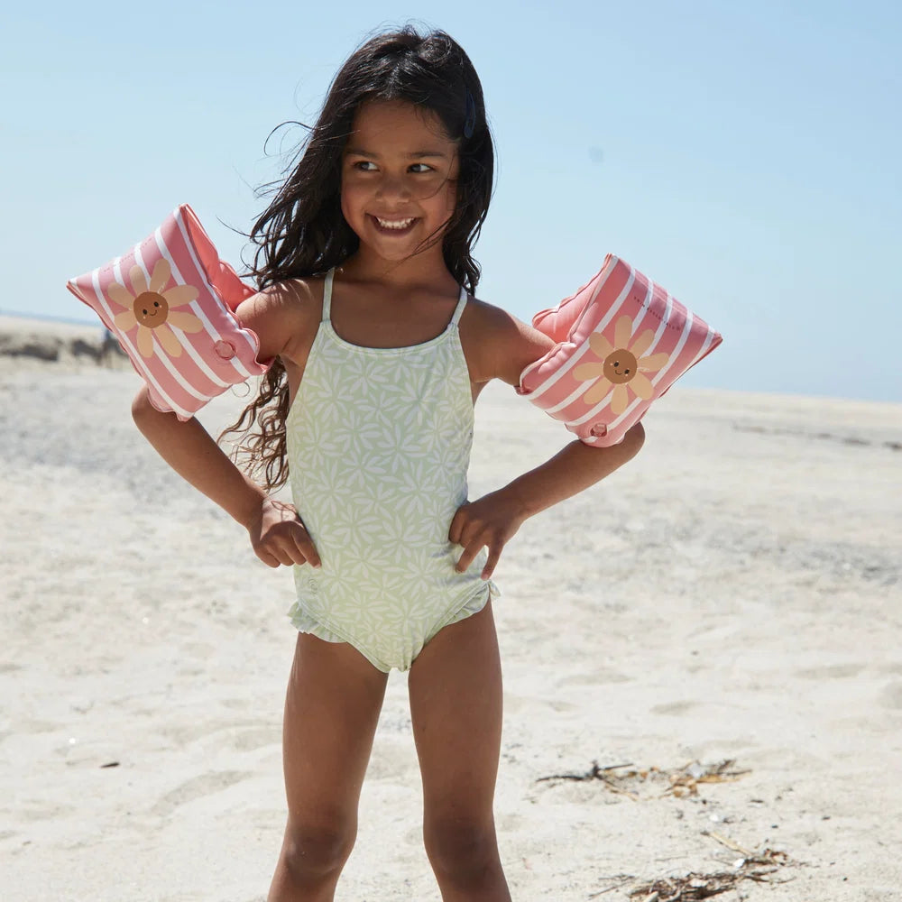 Swim Essentials - Zwembandjes Daisy | Flowers Lilac 0-2 jaar
