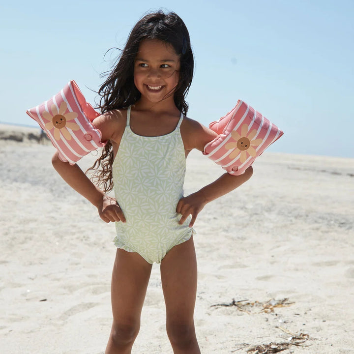 Swim Essentials - Zwembandjes Daisy | Flowers Lilac 0-2 jaar