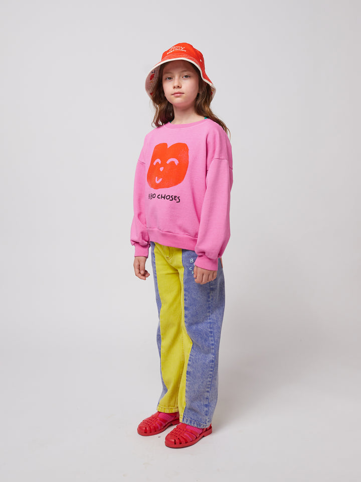 Sweater Joyful Face Fuchsia