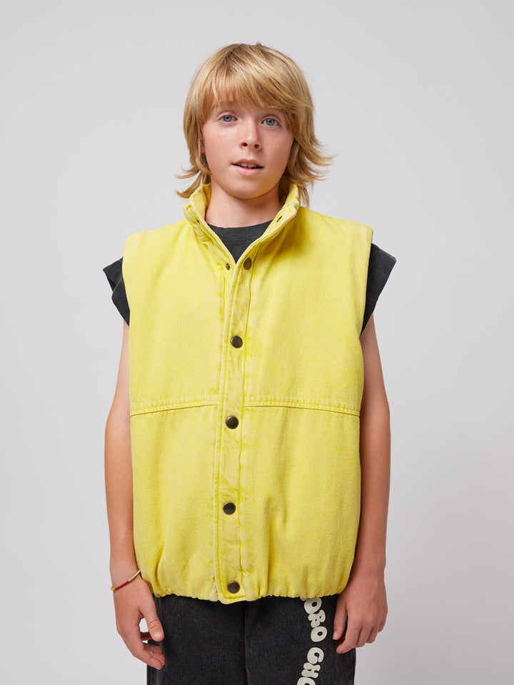 Jeans Vest Smiling Yellow