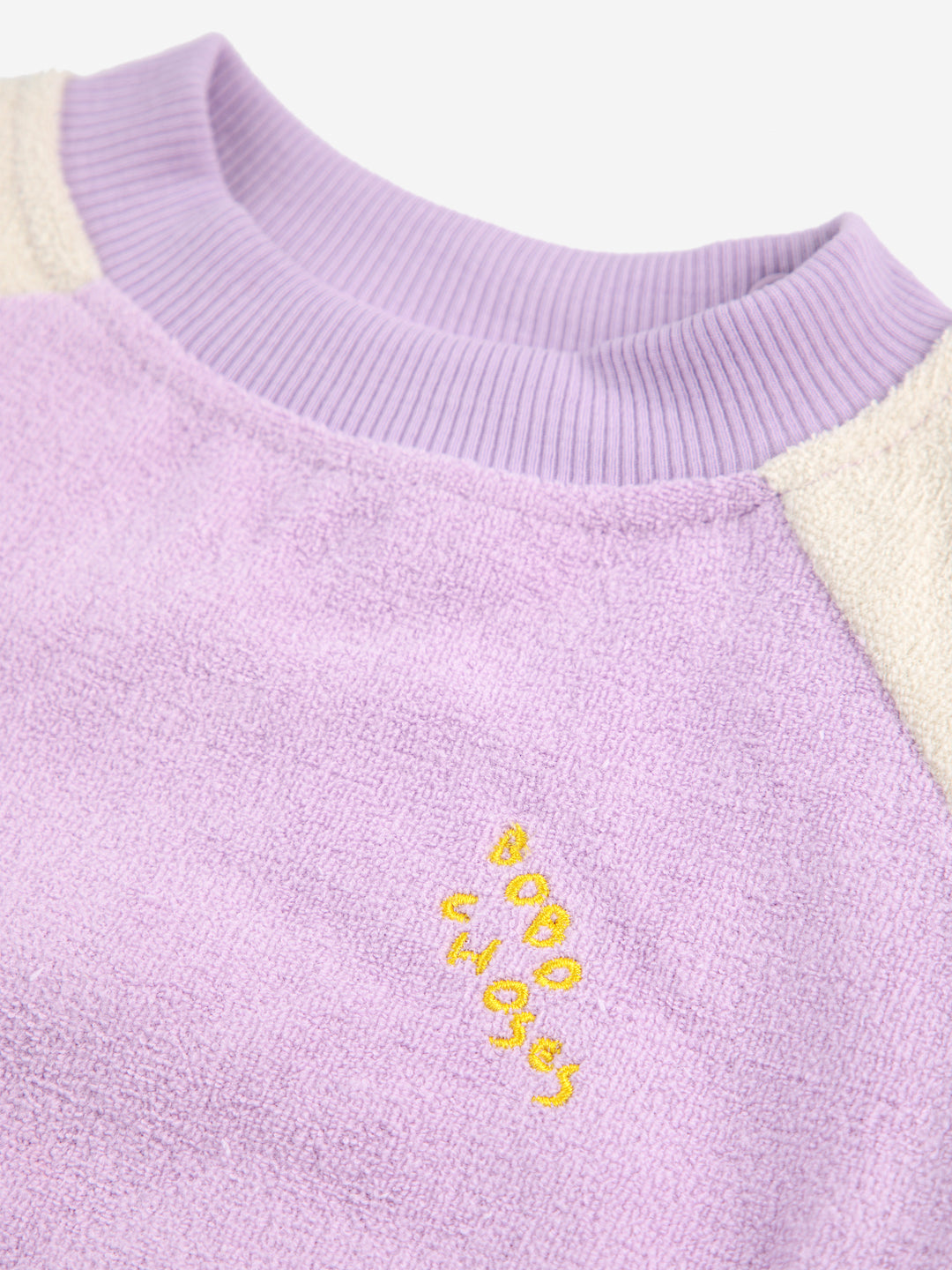 Sweater Baby Color Block Terry Lila Lavender