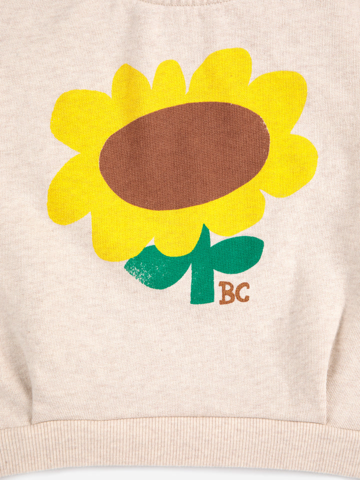 Sweater Sunflower Cropped Offwhite