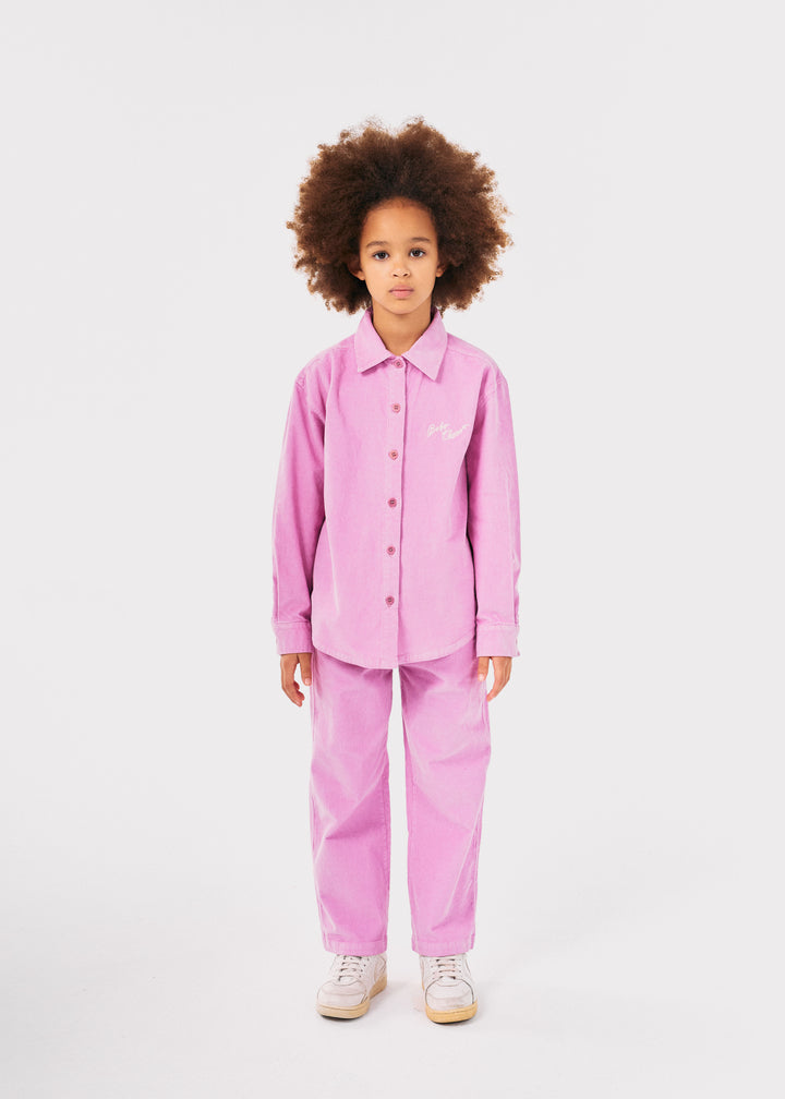 Broek Bobo Choses Straight Corduroy Pink