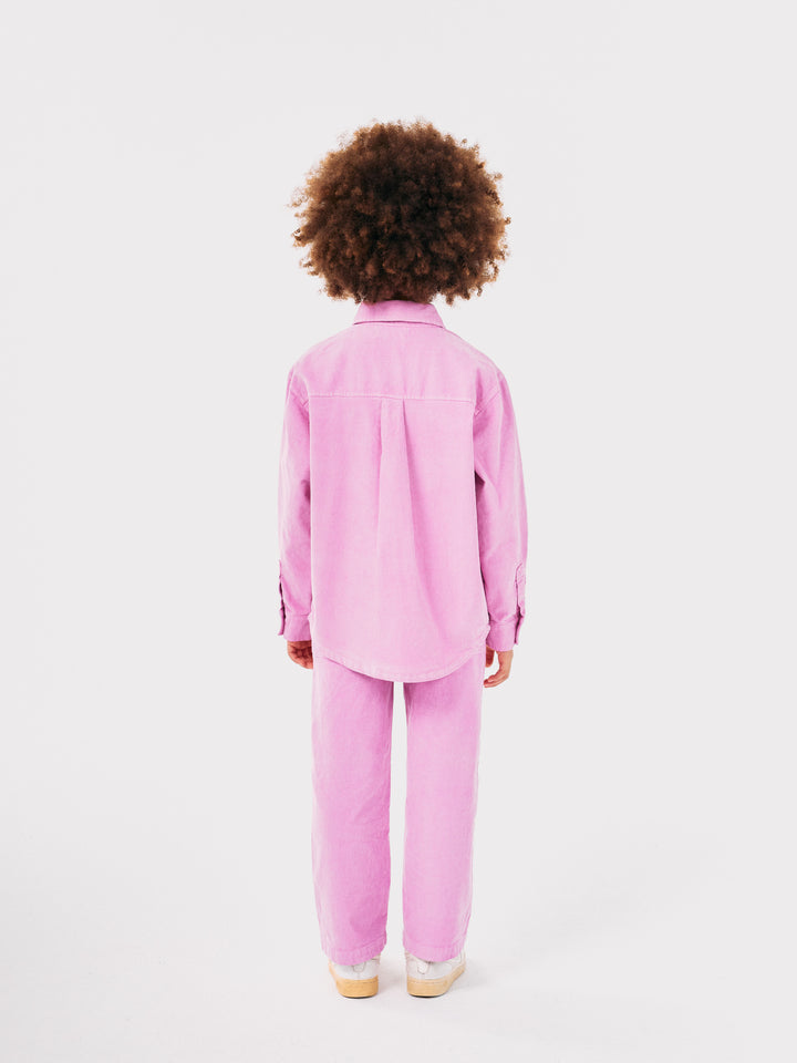 Broek Bobo Choses Straight Corduroy Pink