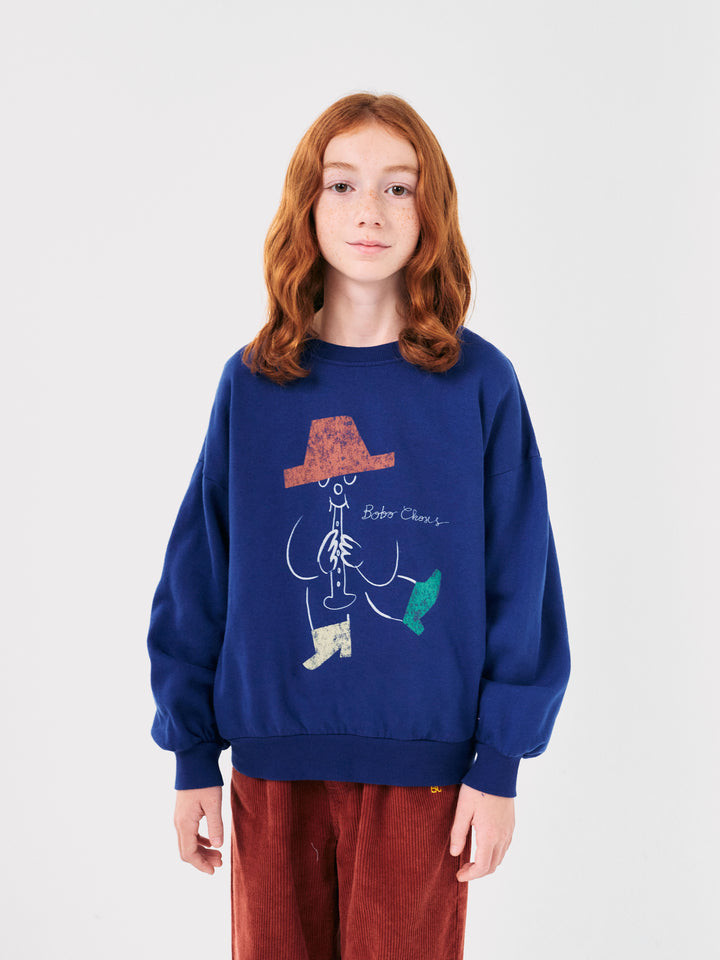 Sweater Magic Flute Player Blue