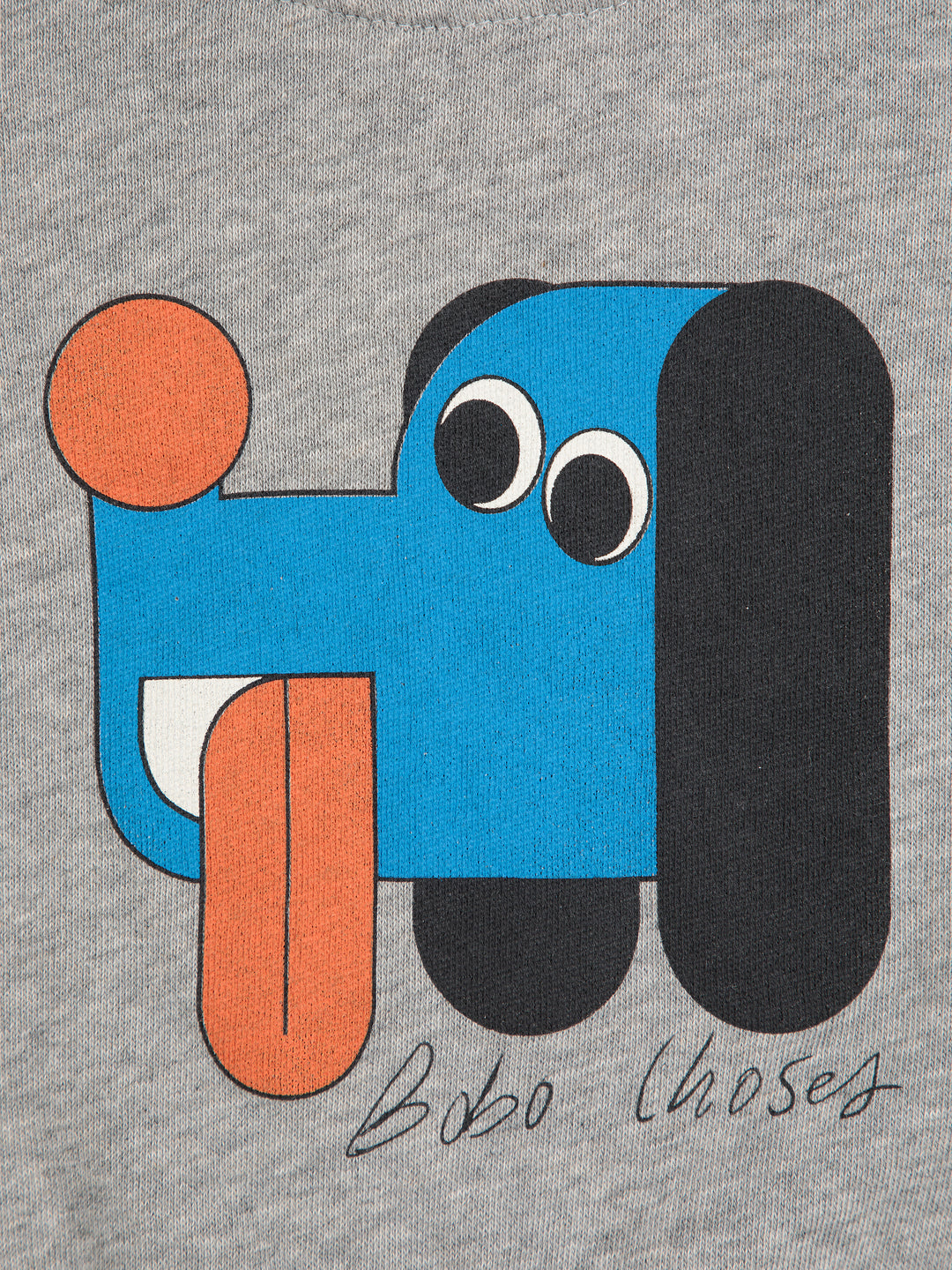 Bobo Choses - Sweater Baby Doggy Mate Light Heather Grey