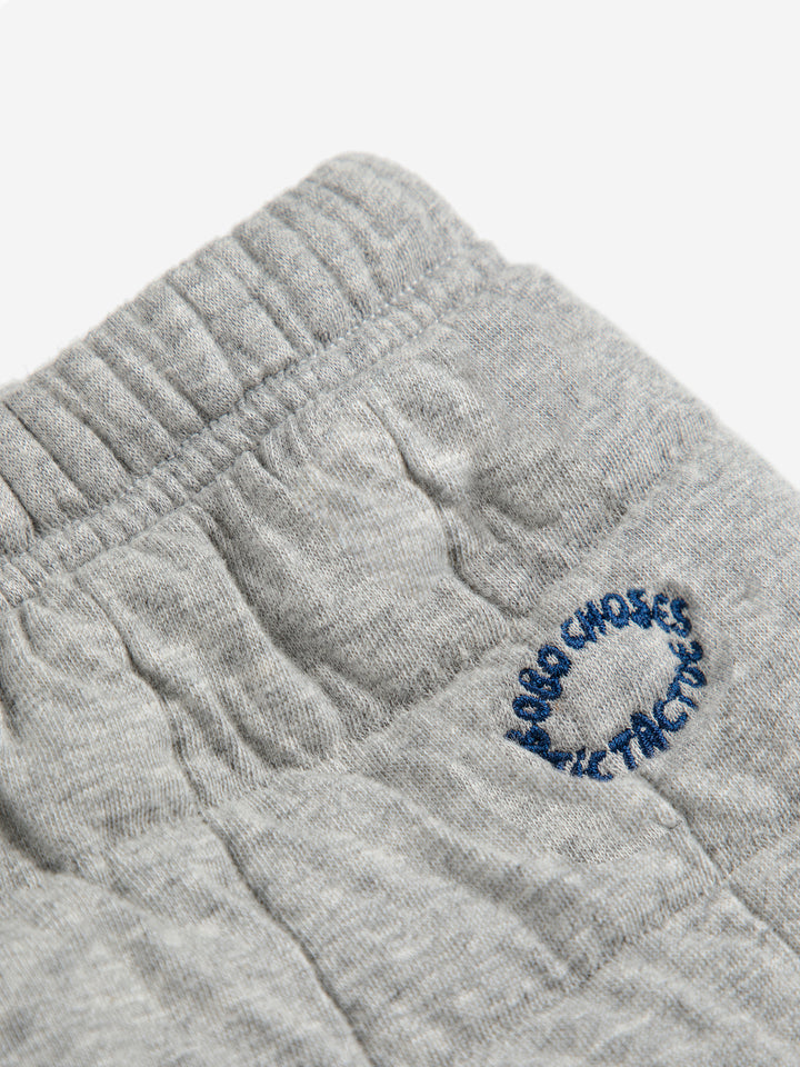 Bobo Choses - Jogging Broek Baby Quilted Light Heather Grey