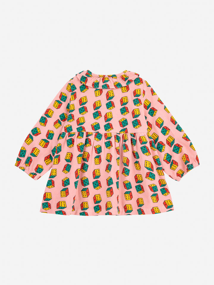 Bobo Choses - Jurk Baby Dices Micro Corduroy All Over White
