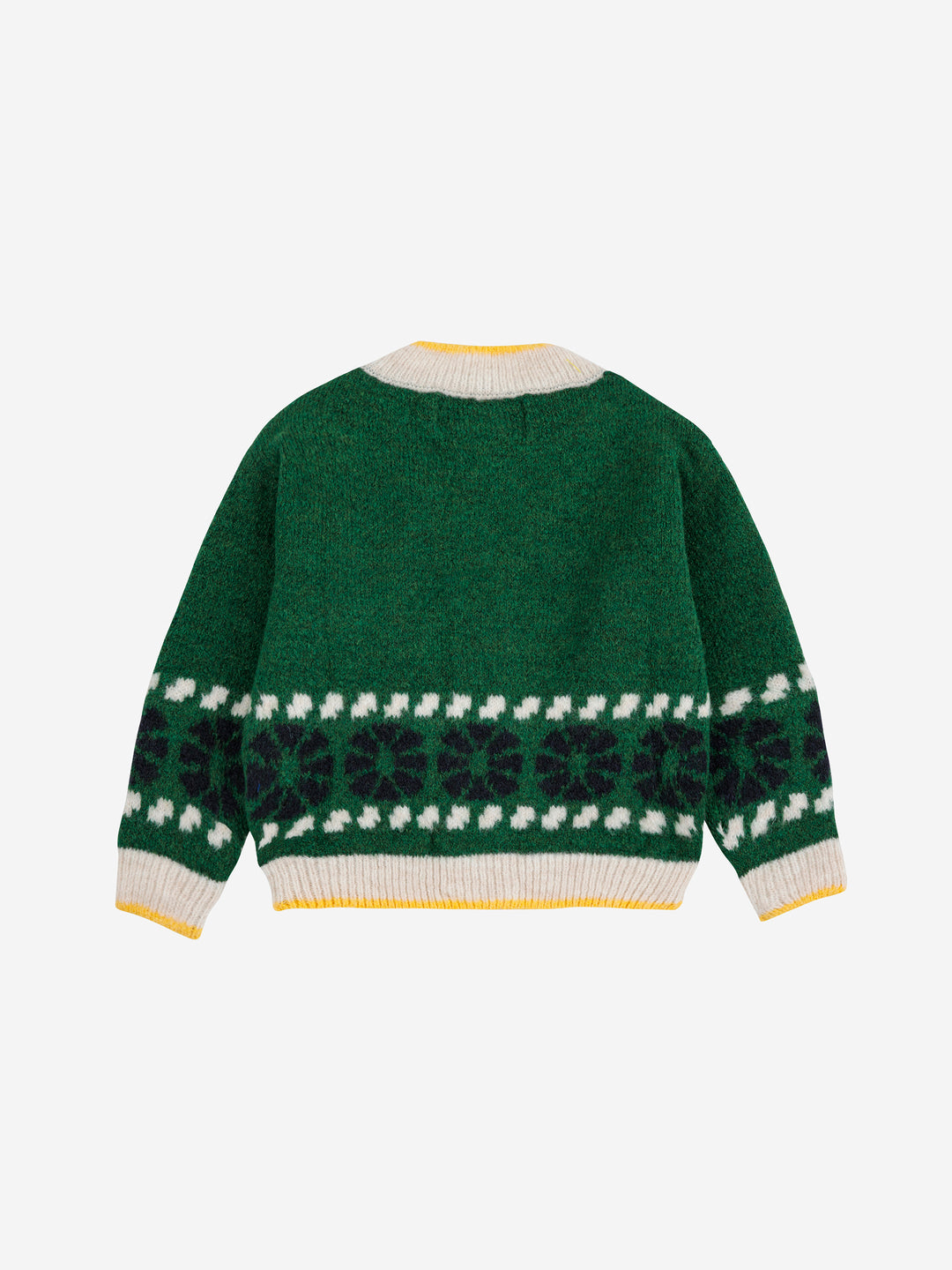 Bobo Choses - Cardigan Baby Kaleidoscope Jacquard Green