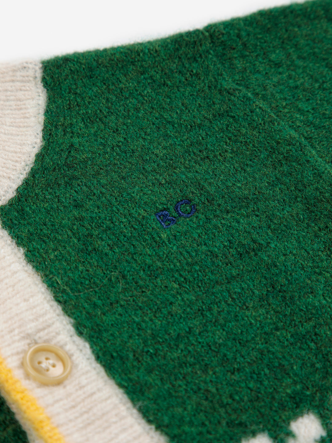 Bobo Choses - Cardigan Baby Kaleidoscope Jacquard Green