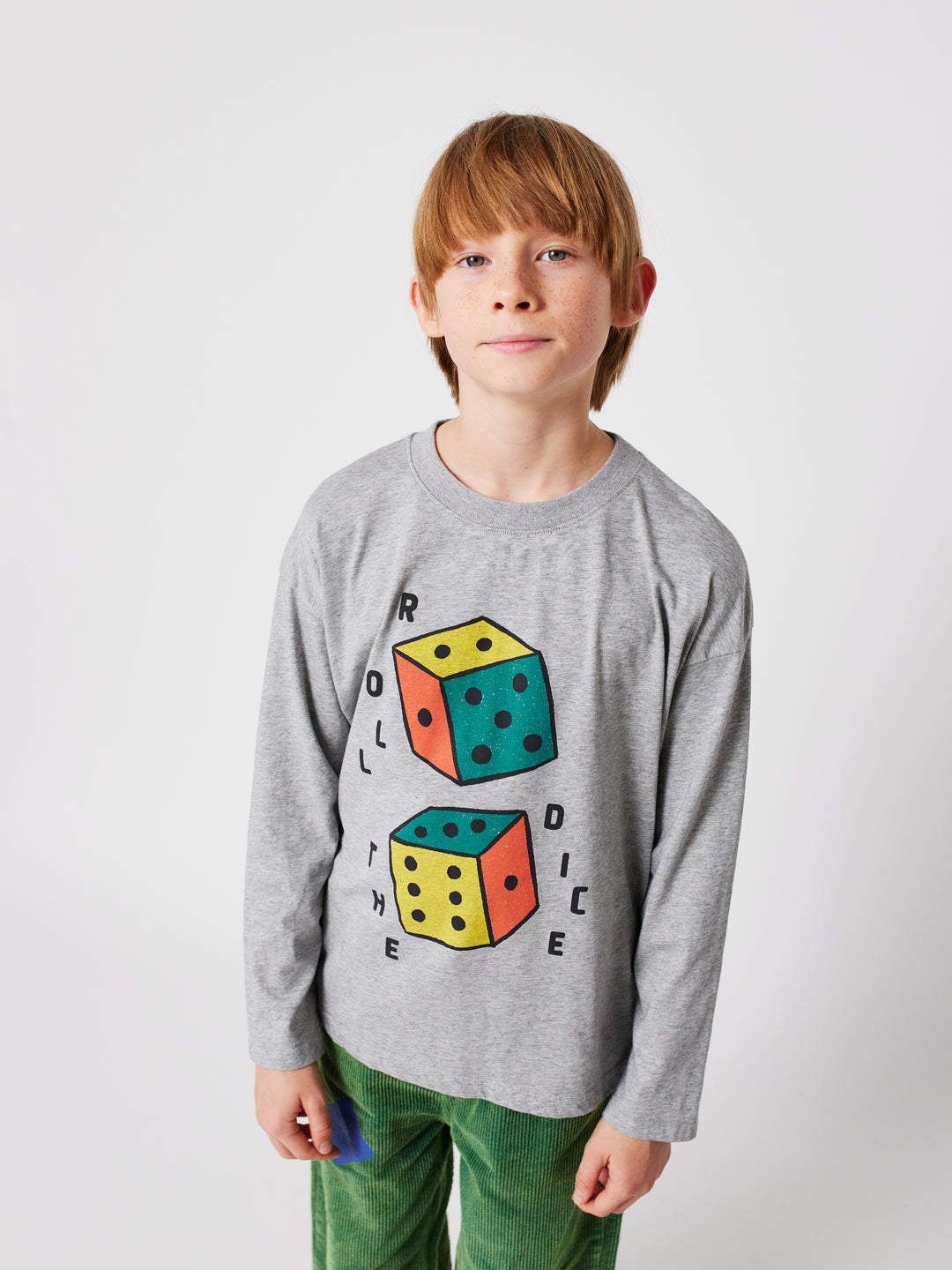Bobo Choses - T-shirt Roll the Dice Heather Grey