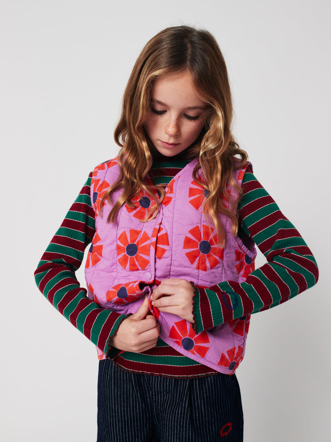 Bobo Choses - Debardeur Kaleidoscope Quilted Woven All Over Offwhite