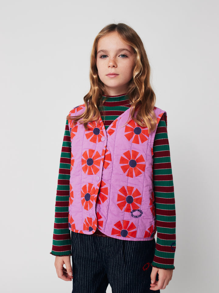 Bobo Choses - Debardeur Kaleidoscope Quilted Woven All Over Offwhite