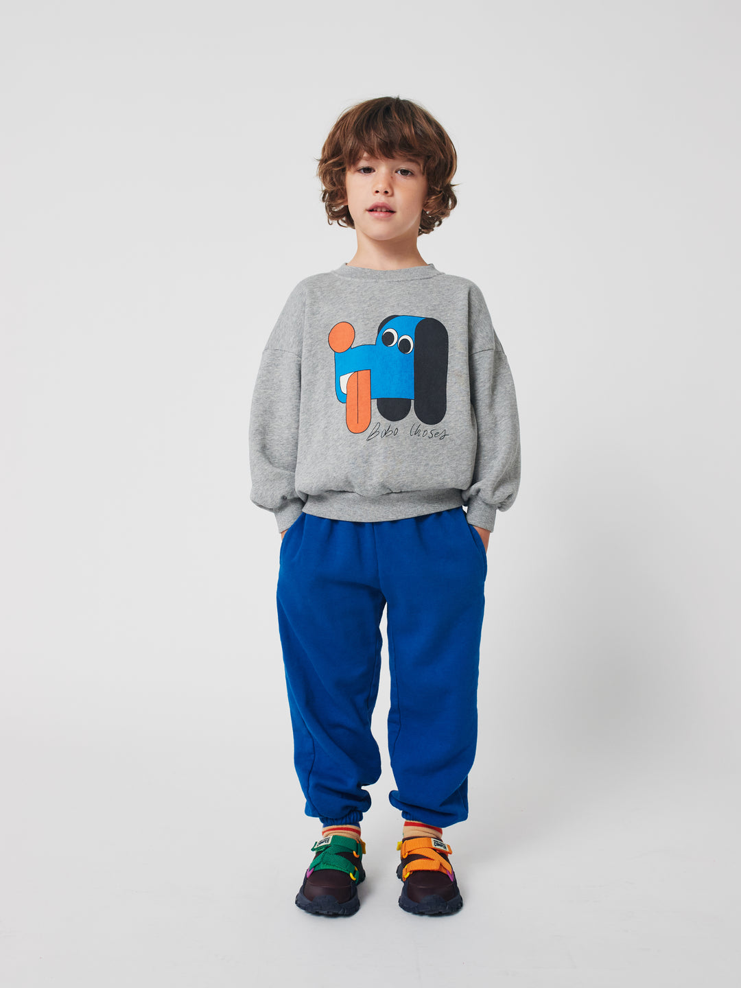 Bobo Choses - Sweater Doggy Mate Heather Grey