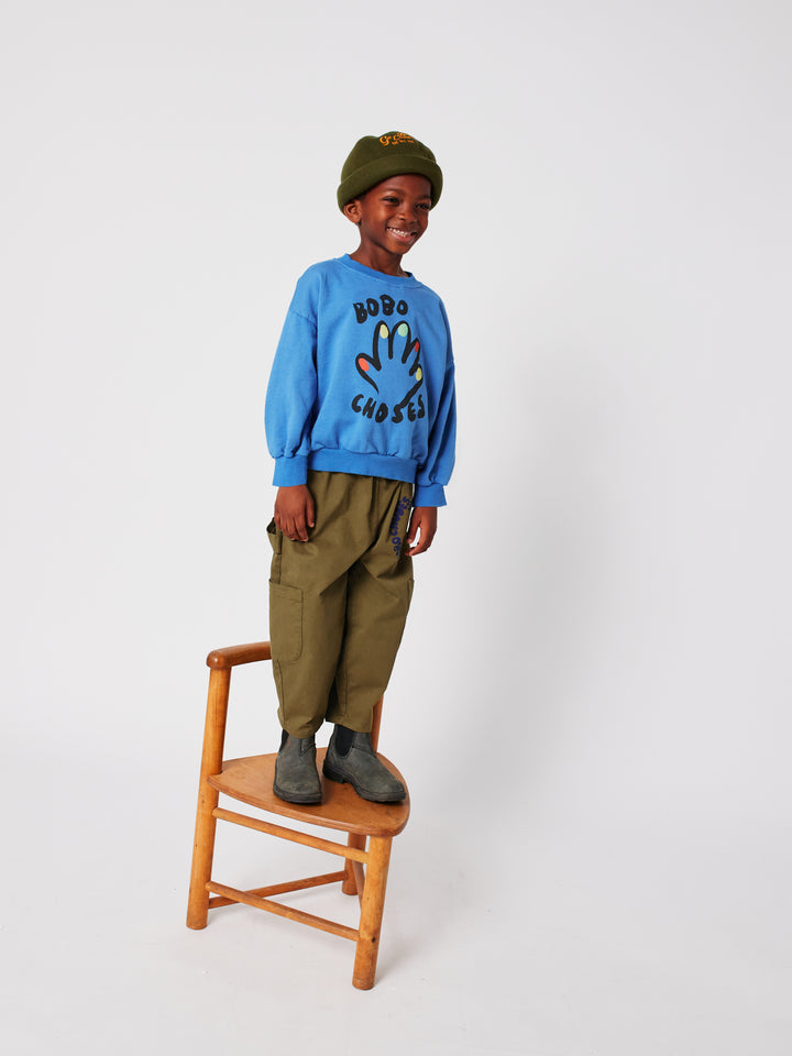 Bobo Choses - Broek Tic Tac Toe Cargo Woven Khaki