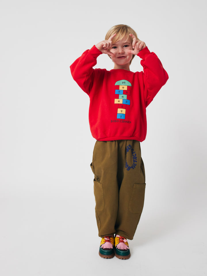 Bobo Choses - Broek Tic Tac Toe Cargo Woven Khaki