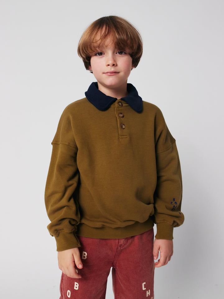 Bobo Choses - Polo Sweater Bobo Khaki