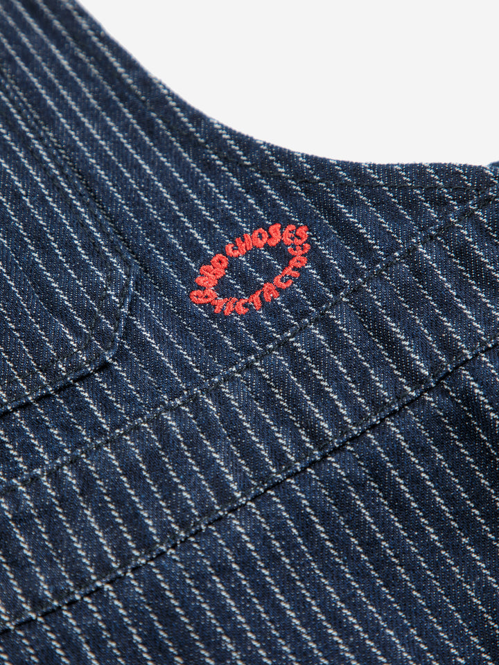 Bobo Choses - Jeans Jurk Tic Tac Toe Denim Navy Blue