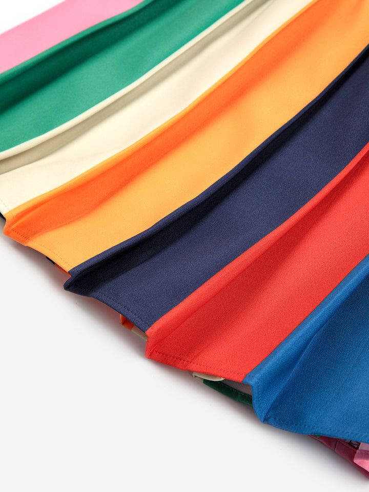 Bobo Choses - Rok Bobo Color Bock Pleated Multi
