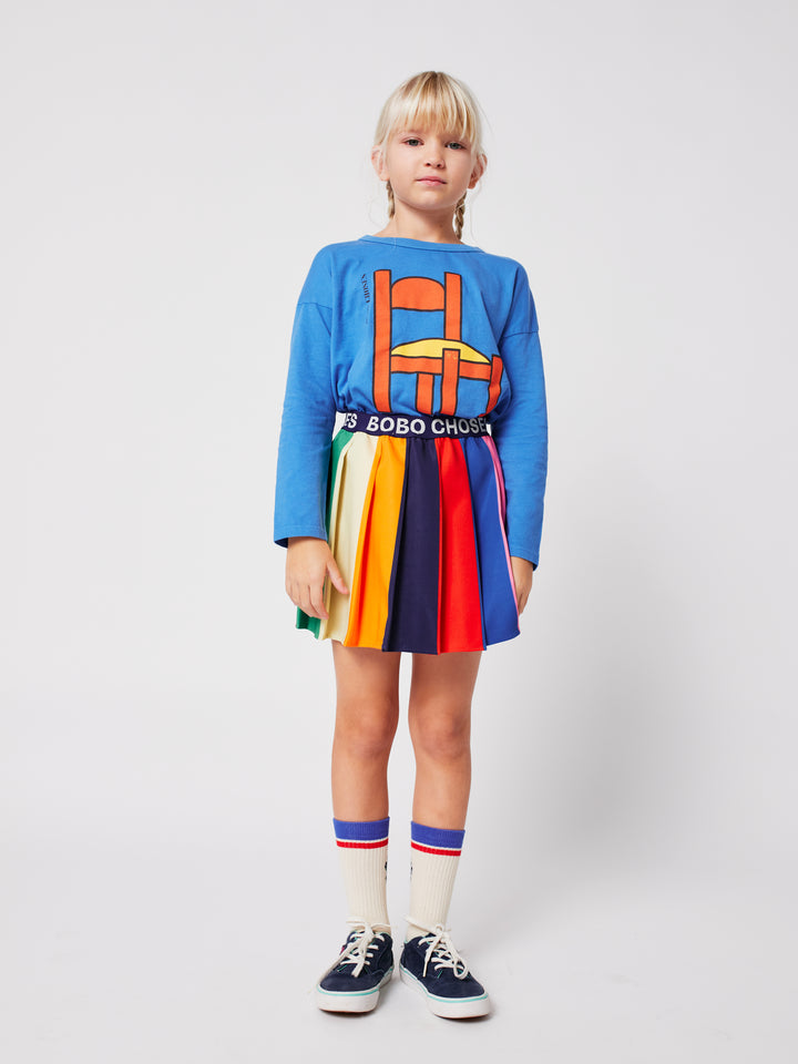 Bobo Choses - Rok Bobo Color Bock Pleated Multi