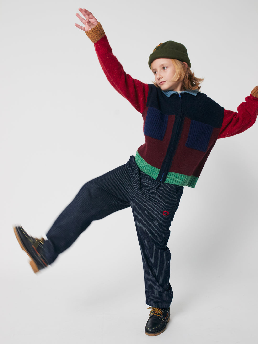 Bobo Choses - Jeans Broek Tic Tac Toe Denim Navy Blue