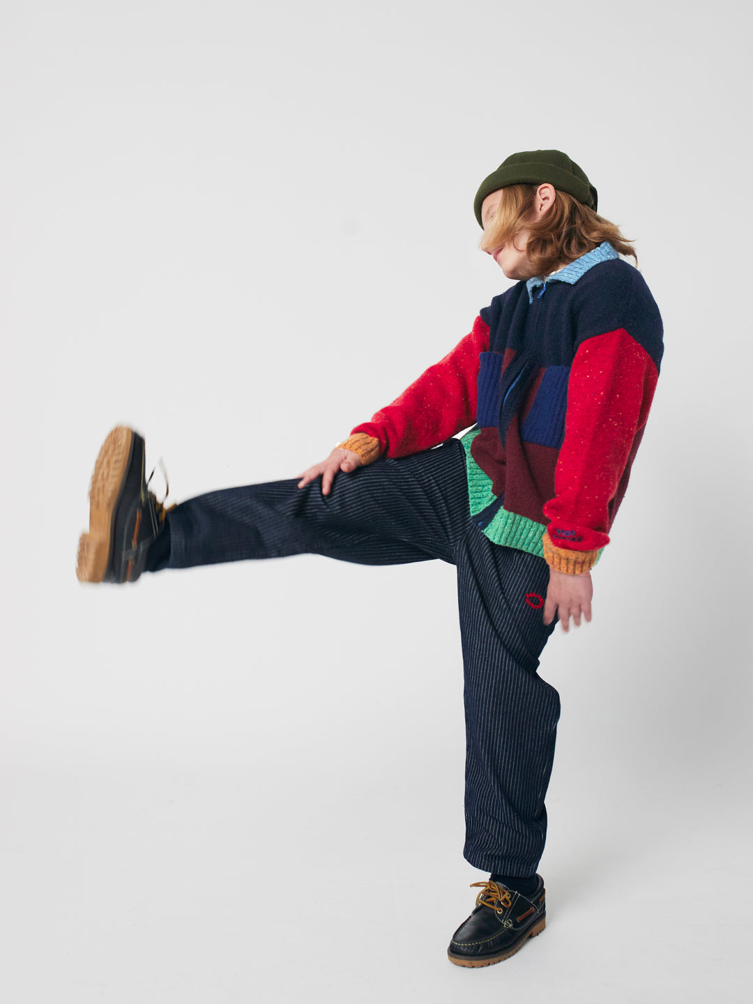 Bobo Choses - Jeans Broek Tic Tac Toe Denim Navy Blue