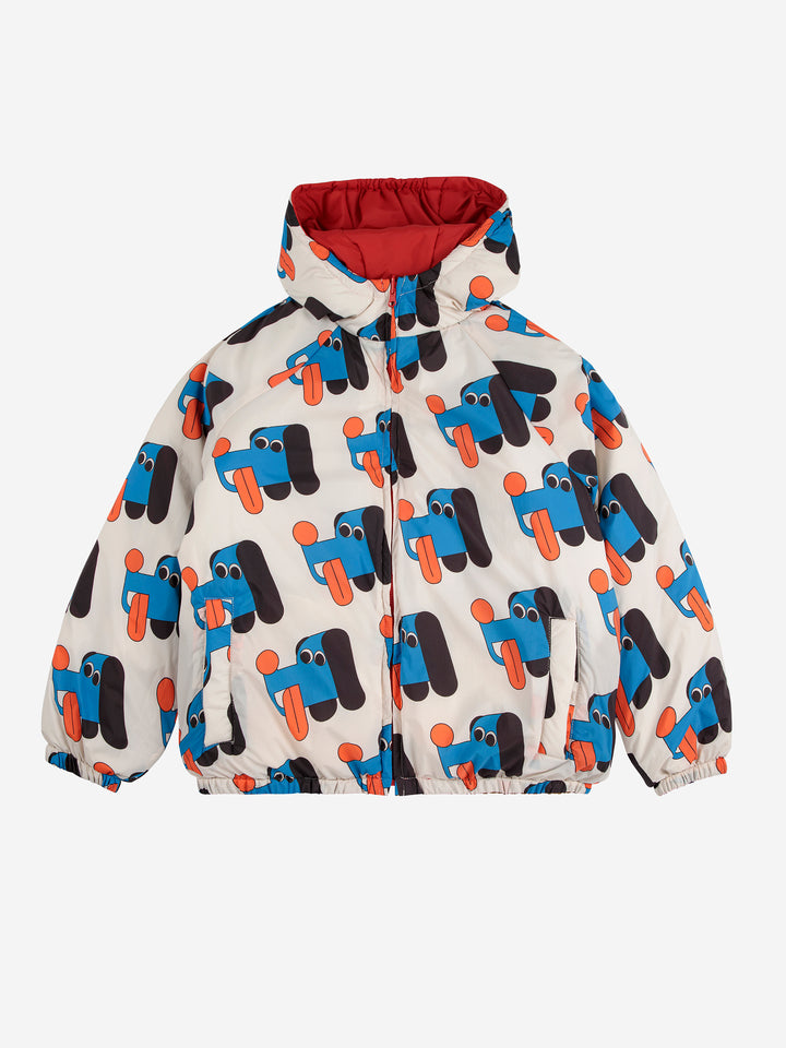 Bobo Choses - Regenjas Doggy Mate Reversible Anorak All Over Offwhite