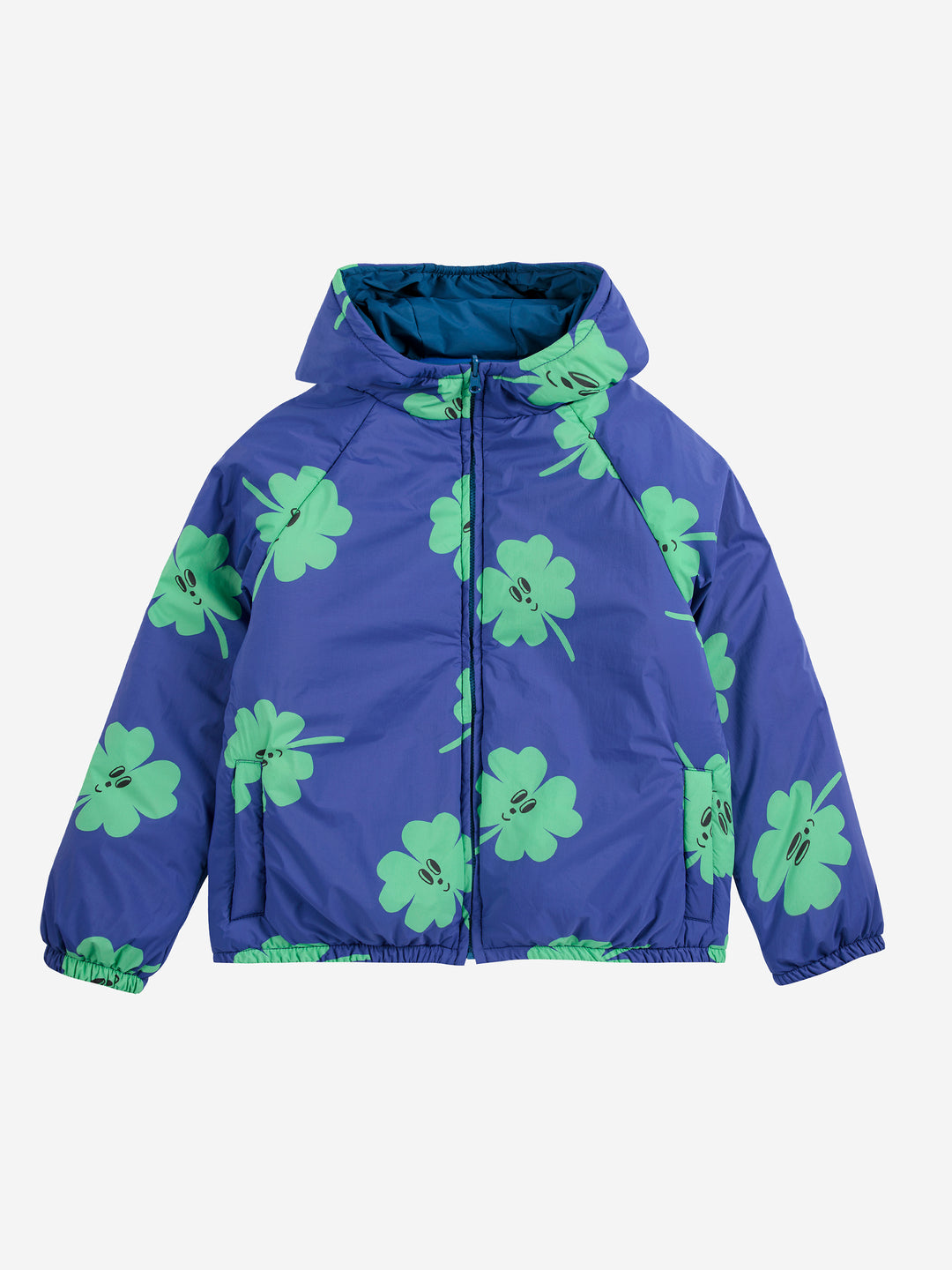 Bobo Choses - Regenjas Lucky Clover Reversible Anorak All Over Purple