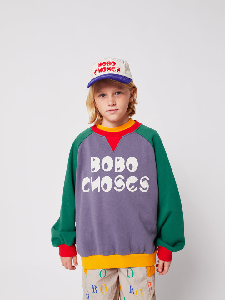 Bobo Choses - Sweater Bobo Choses Color Block Ranglan Multi