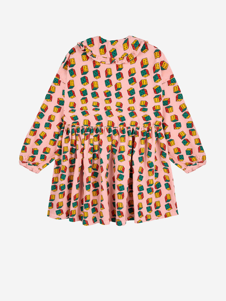 Bobo Choses - Jurk Dices Micro Corduroy All Over Pink