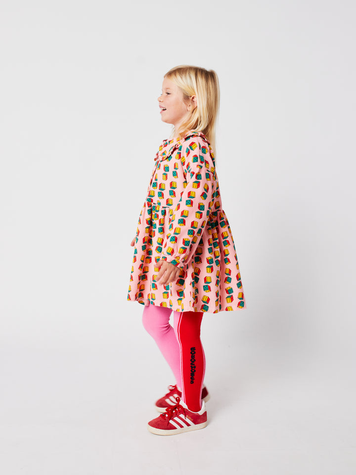 Bobo Choses - Jurk Dices Micro Corduroy All Over Pink