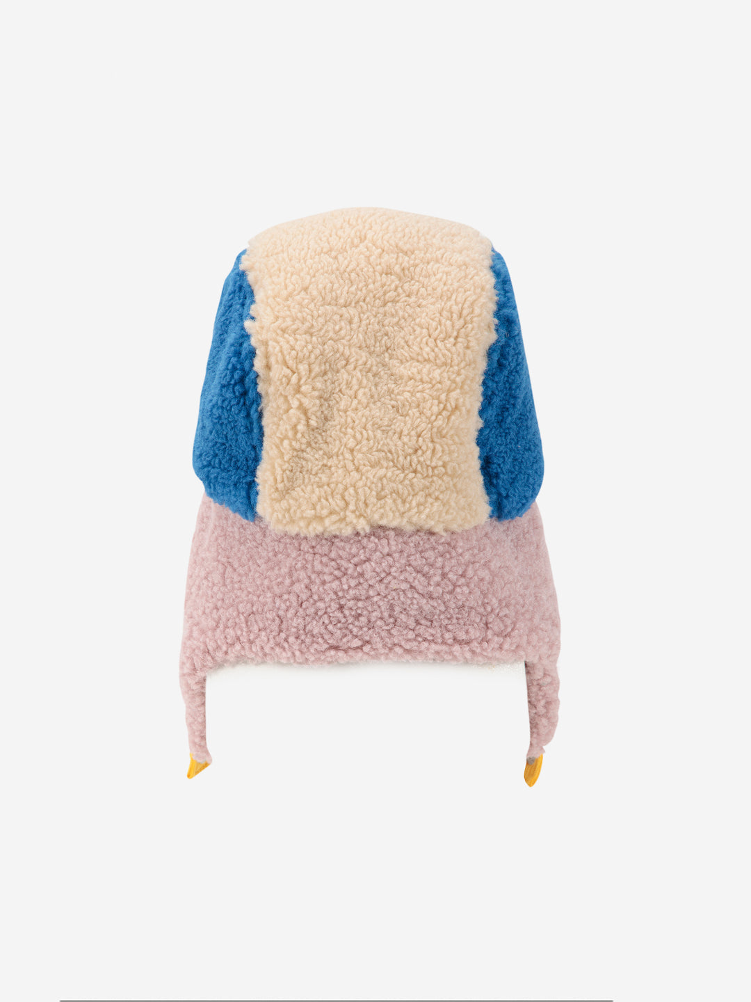 Bobo Choses - Muts Baby Bobo Color Block Sheepskin Chapka Red