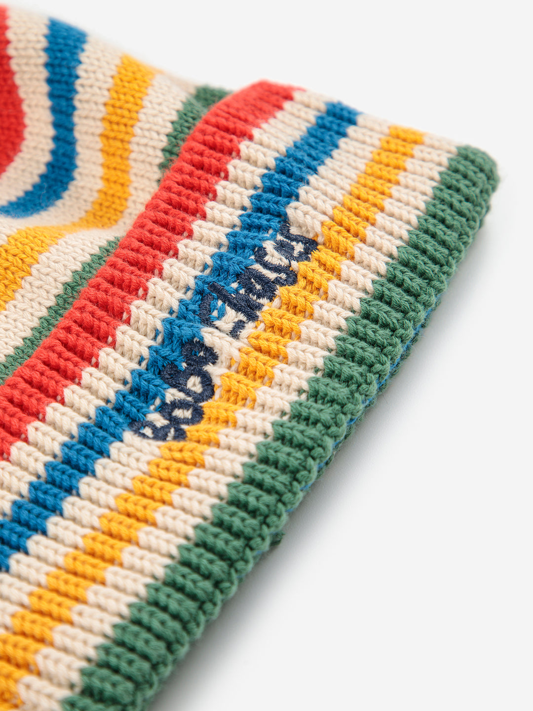 Bobo Choses - Muts Beanie Baby Tic Tac Toe Knitted Stripe Offwhite