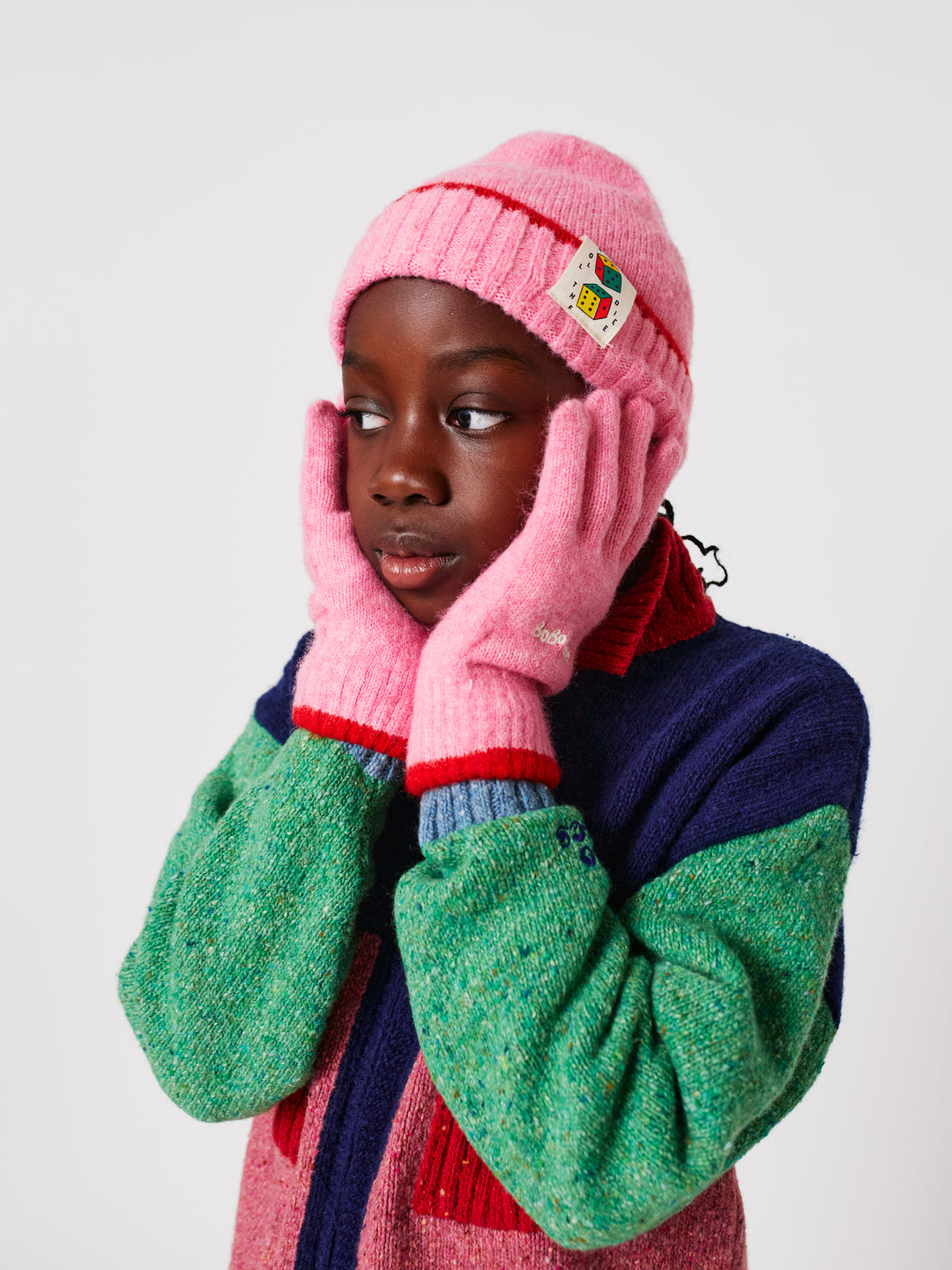 Bobo Choses - Muts Beanie Roll The Dice Pink