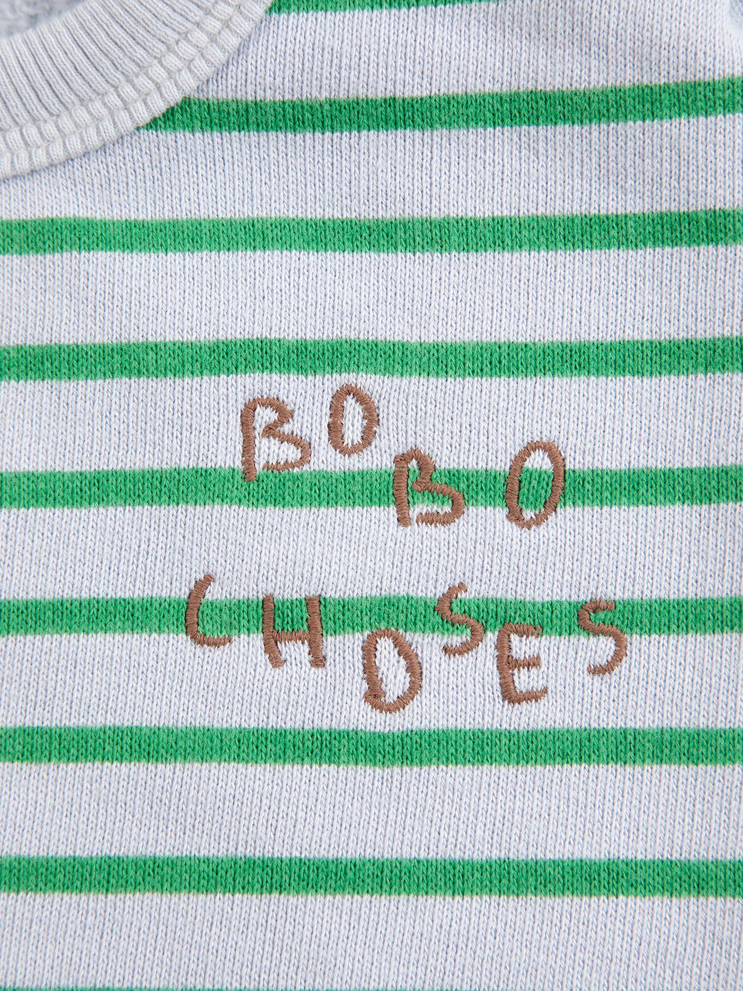 Bobo Choses - Stripes Sweatshirt Light Heather Grey
