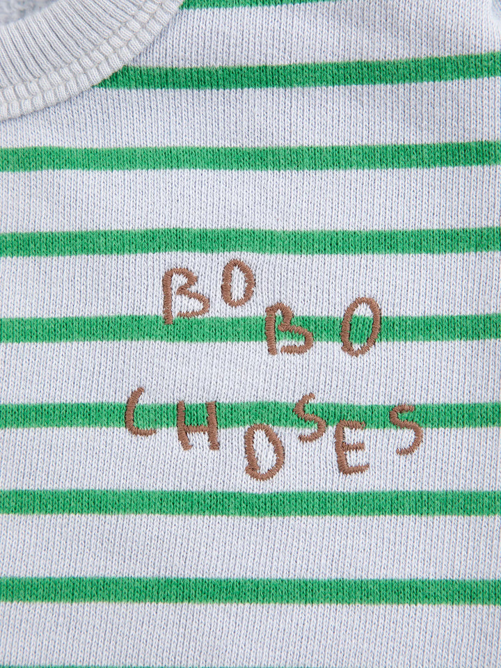 Bobo Choses - Stripes Sweatshirt Light Heather Grey