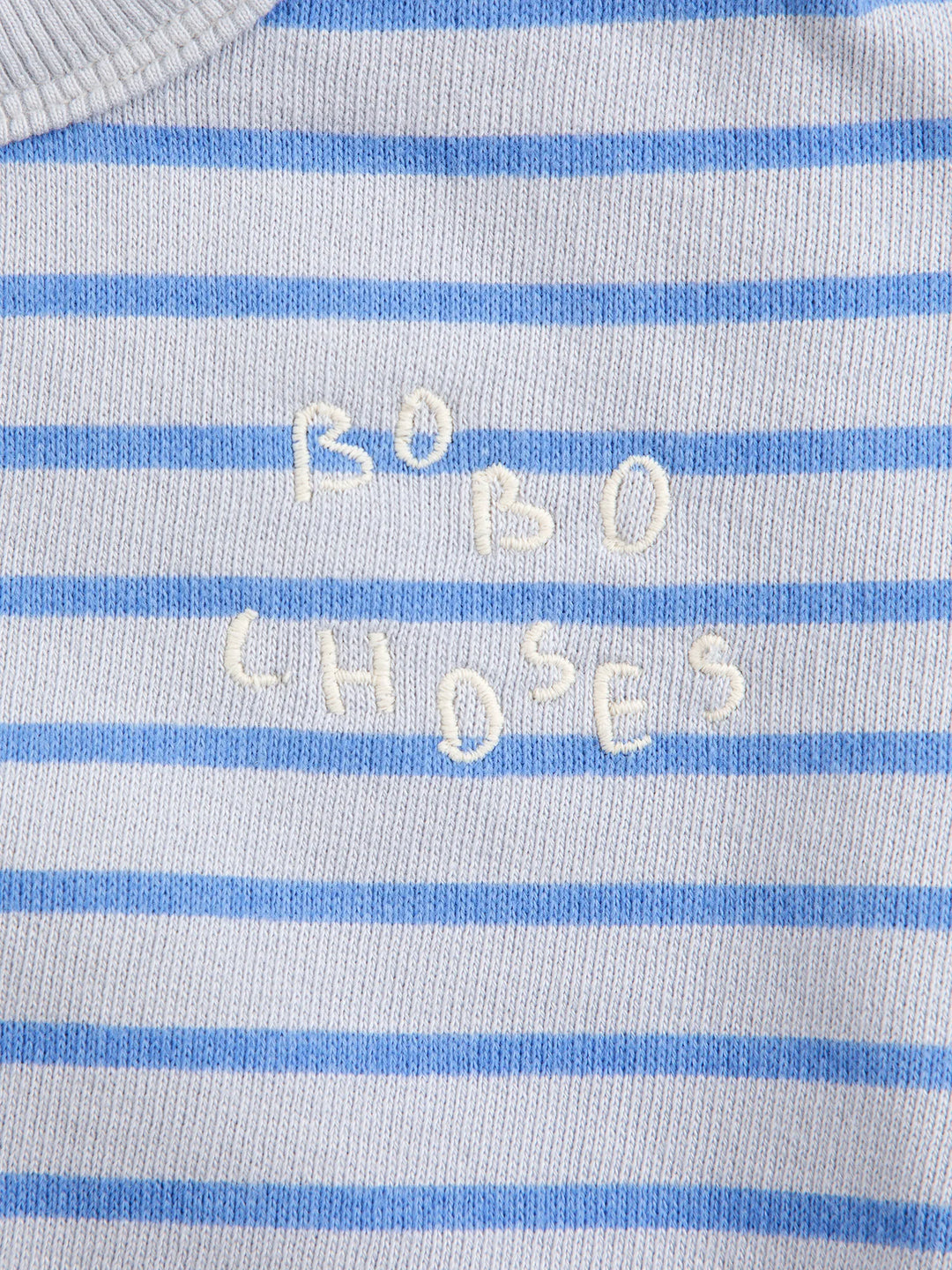 Bobo Choses - Stripes Sweatshirt Light Heather Grey
