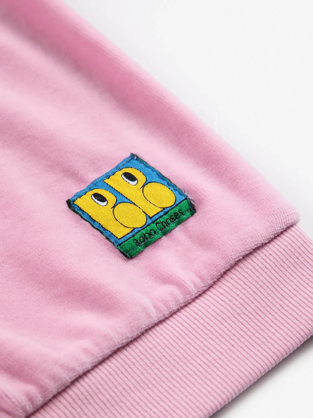 Bobo Choses - Booo Bo Choses Tag Velvet Sweatshirt Pink