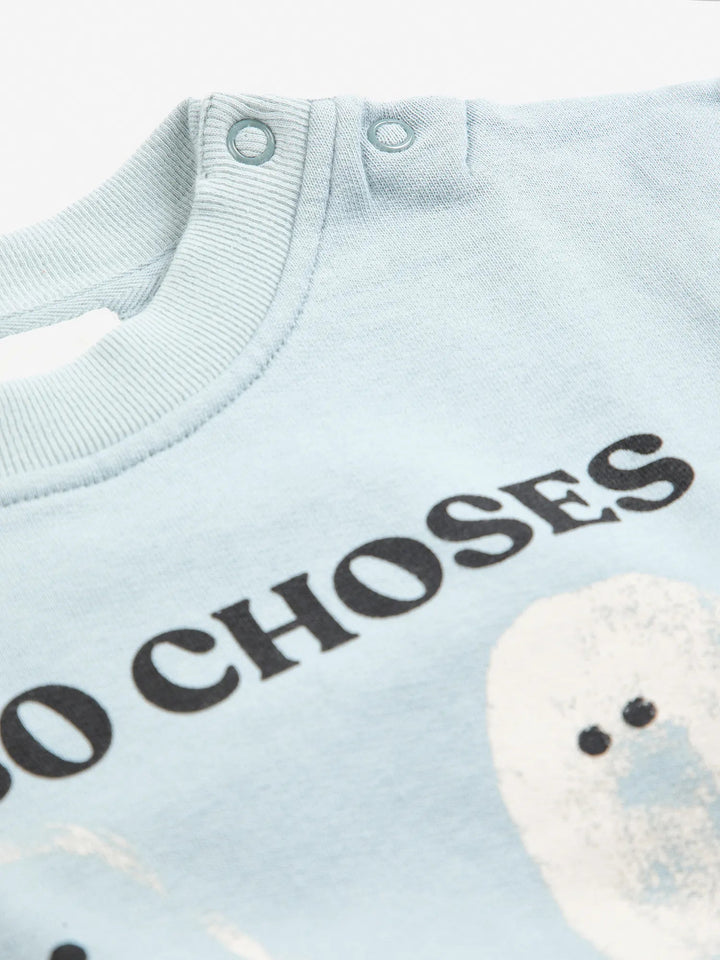 Bobo Choses - Booty Ghosts Sweatshirt Light Blue