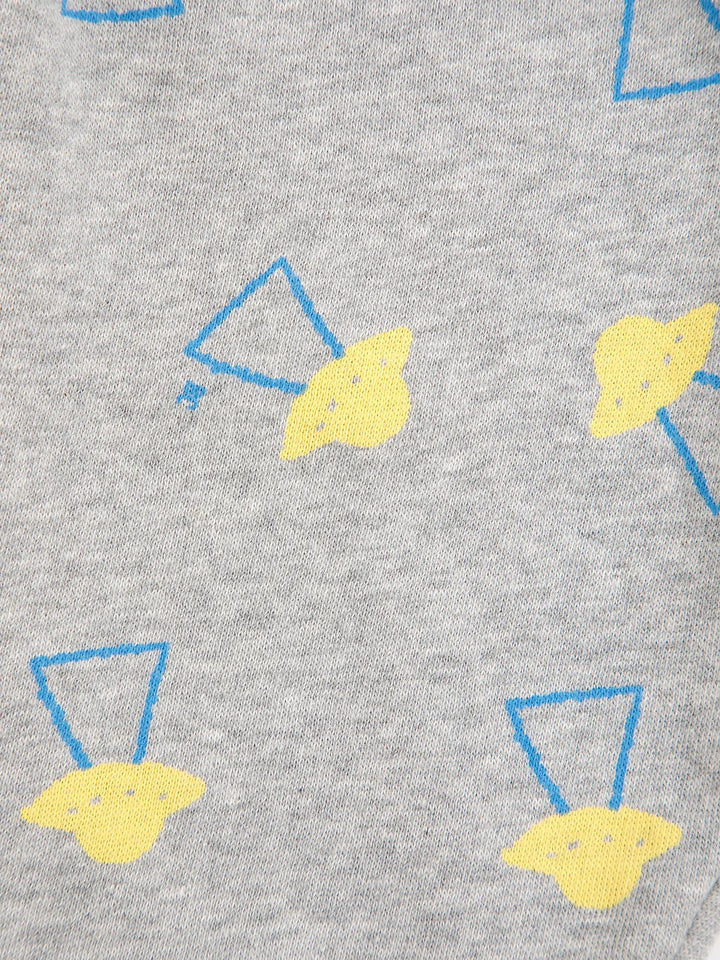 Bobo Choses - Pixel Abduction All Over Jogging Pants Light Heather Grey