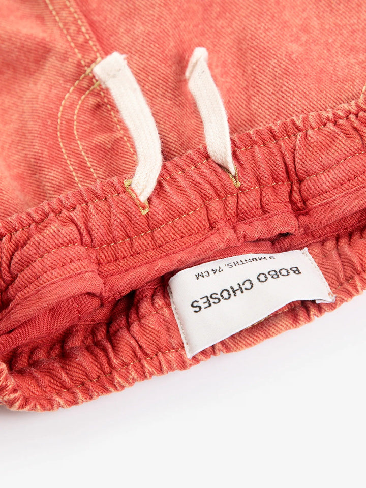 Bobo Choses - Booo Bo Choses Tag Denim Pants Red