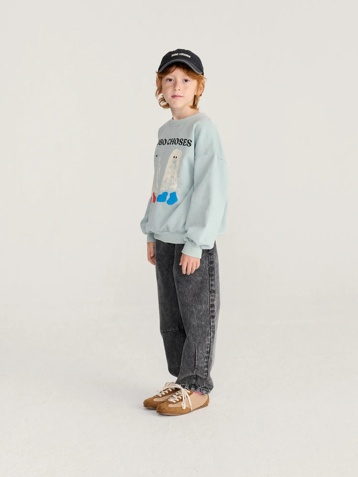 Bobo Choses - Booty Ghosts Sweatshirt Light Blue